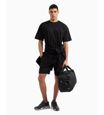 EA7 Visibility cotton bermuda shorts black