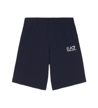 EA7 Core Identity navy Bermuda shorts