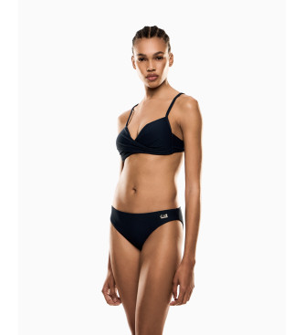 EA7 Bikini push-up Costa Smeralda in tessuto tecnico blu