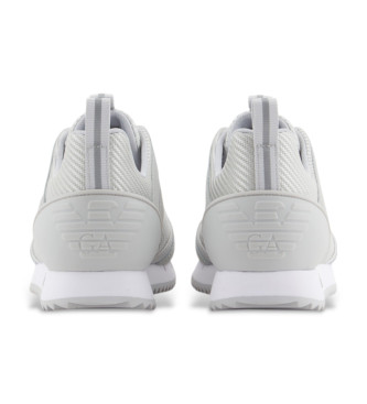 EA7 Sneakers grigio carbone nere e bianche