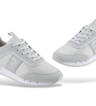 EA7 Sneakers grigio carbone nere e bianche