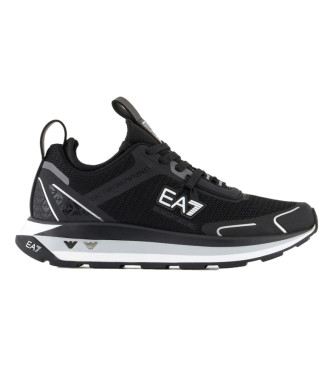 EA7 Buty sportowe czarno-białe Altura czarne