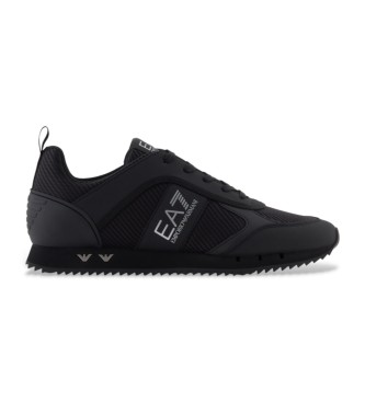 EA7 Czarno-białe buty Carbon w kolorze czarnym