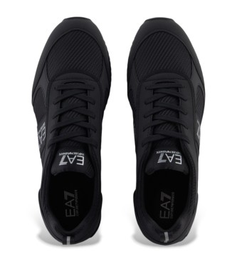 EA7 Czarno-białe buty Carbon w kolorze czarnym