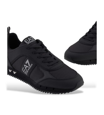 EA7 Czarno-białe buty Carbon w kolorze czarnym
