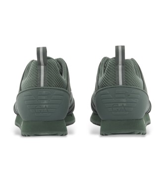 EA7 Zwart-witte koolstofgroene schoenen