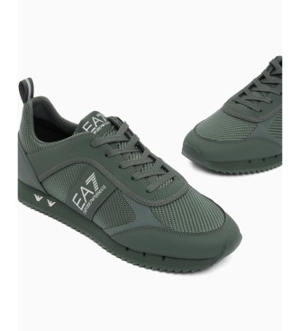 EA7 Zwart-witte koolstofgroene schoenen