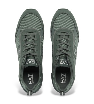 EA7 Zwart-witte koolstofgroene schoenen