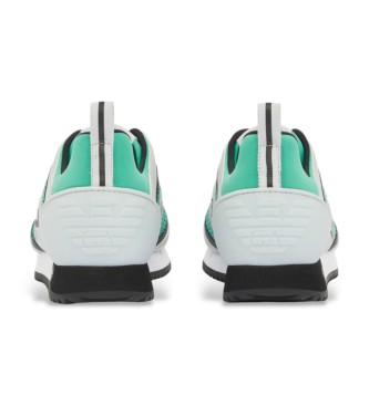 EA7 Trenerji Črno-belo vezalke srebrna , zelena 