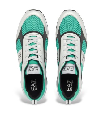 EA7 Trenerji Črno-belo vezalke srebrna , zelena 