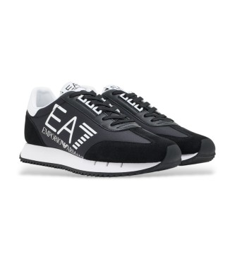 EA7 Black & White Vintage Sneakers Black