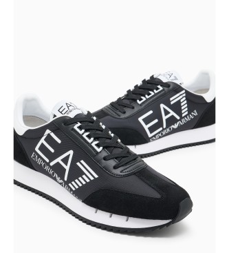 EA7 Black & White Vintage Sneakers Black