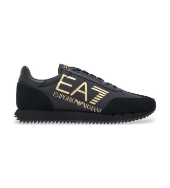 EA7 Sort-hvide vintage-sneakers Sort