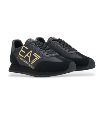 EA7 Sort-hvide vintage-sneakers Sort