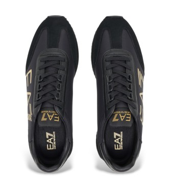 EA7 Sort-hvide vintage-sneakers Sort