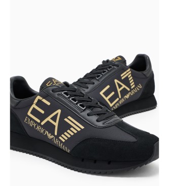 EA7 Sort-hvide vintage-sneakers Sort