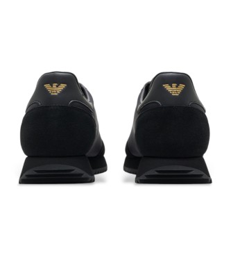 EA7 Sort-hvide vintage-sneakers Sort