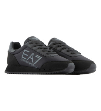 EA7 Sznurowadła do butów w kolorze czarnym