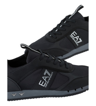 EA7 Schwarz-weie Cordura-Schuhe schwarz