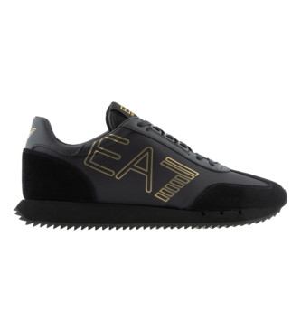 EA7 Sportschoenen Zwart-Wit Vintage zwart