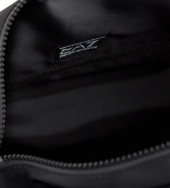 EA7 Borsa con maxi logo nero