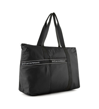 EA7 Składana torba shopper w kolorze czarnym