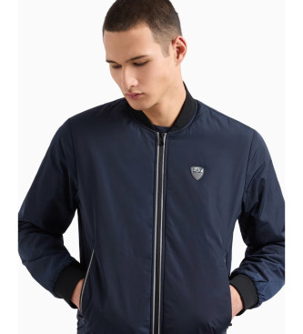 EA7 Premium Shield Nylon Bomber w kolorze granatowym