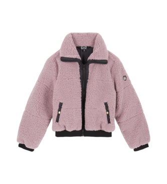 EA7 Casaco bomber sherpa cor-de-rosa