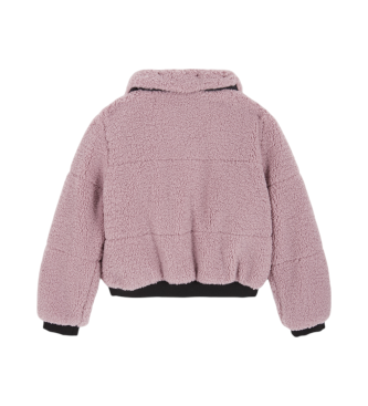 EA7 Casaco bomber sherpa cor-de-rosa