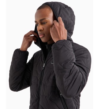 EA7 Quilted Bomber Jacket black