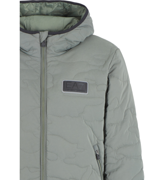 EA7 Quilted Bomber Jacket green