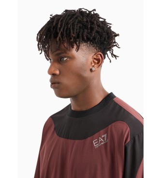 EA7 Sweater Athlete kastanjebruin