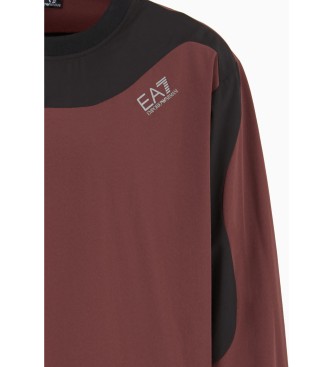 EA7 Sweater Athlete kastanjebruin