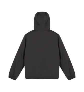 EA7 Black hooded bomber jacket