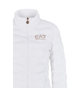 EA7 Veste matelasse Core Lady en tissu technique recycl blanc