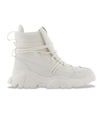 EA7 Botines Flakes blanco roto