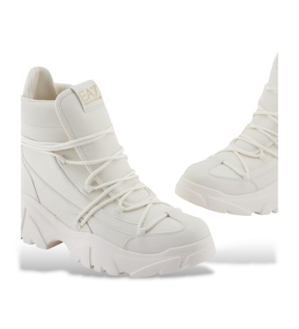 EA7 Botines Flakes blanco roto