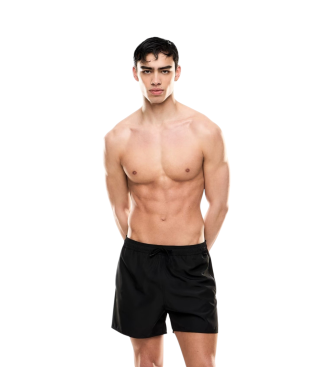 EA7 Maillot de bain mi-long avec logo noir  