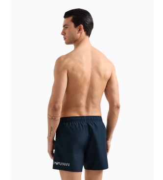 EA7 Maillot de bain mi-long avec logo marine