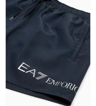 EA7 Maillot de bain mi-long avec logo marine