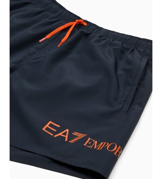 EA7 Medellng baddrkt med svart logotyp