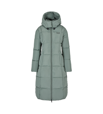 EA7 Cappotto classico con cappuccio verde