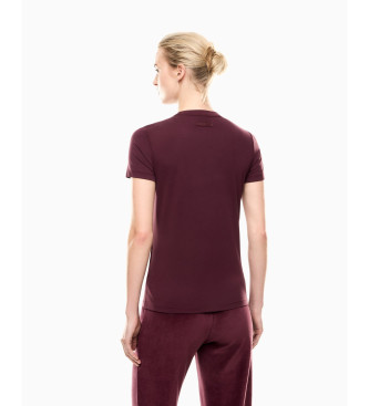 EA7 T-shirt atltica de veludo castanha