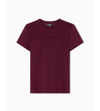 EA7 T-shirt atltica de veludo castanha