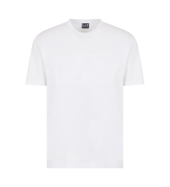 EA7 T-shirt med stor logotyp vit