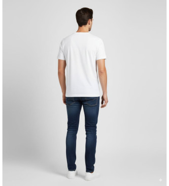 EA7 Majica z velikim logotipom bela