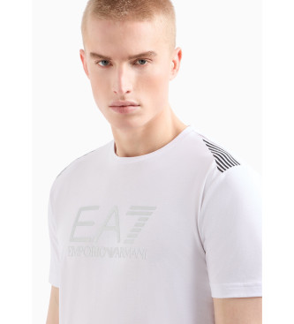 EA7 T-shirt bsica com logtipo branco