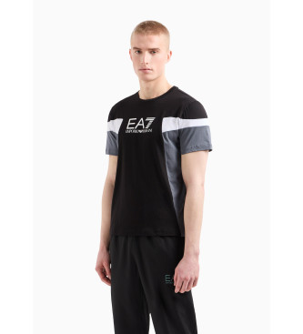 EA7 T-shirt noir contrast