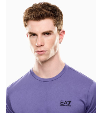 EA7 Core Identity T-shirt in Pima cotton lilac