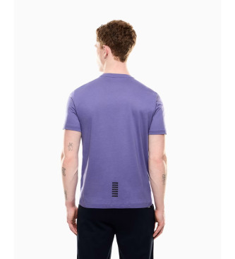 EA7 Core Identity T-shirt in Pima cotton lilac